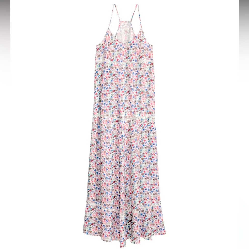 L.O.G.G By H&M Floral Boho Maxi Dress Size 12‎